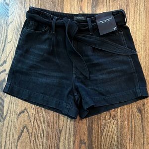 High waist denim shorts